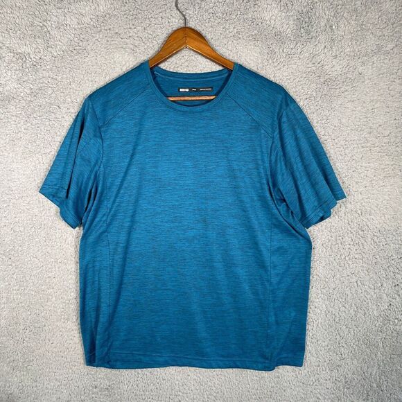 REI Co-op Active Pursuits Short Sleeve Shirt Men's Large Blue Performance - Picture 1 of 10
